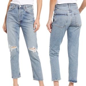 AGOLDE Distressed Straight Jean